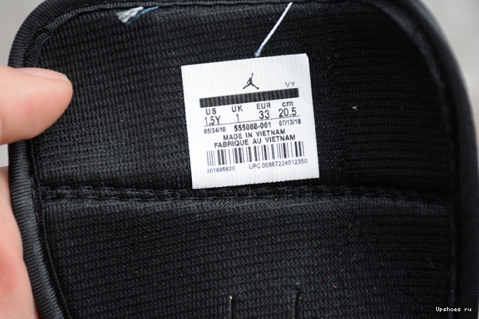 555088-061 Retro Jordan Air 1  Kids 'Gym Red' Og High 1118